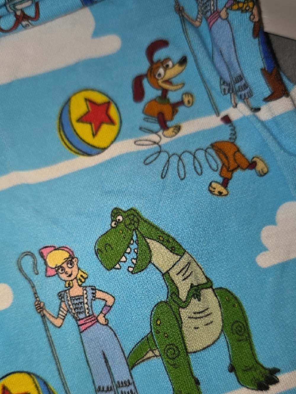 Little Sleepies Light Blue Toy Story Pajama Set Size 2T-Like New - Picture 4 of 4